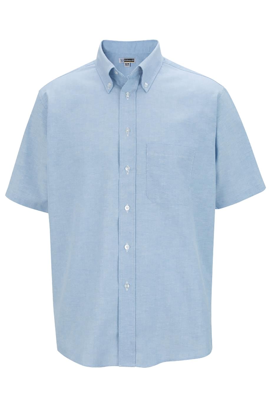 Easy Care Oxford Short Sleeve Mens Shirt (Color: Multiple)