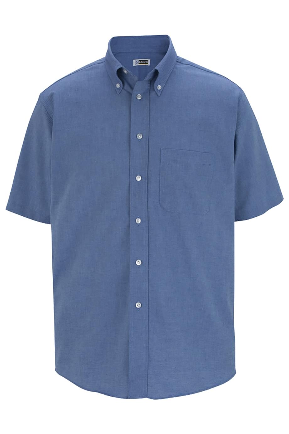 Easy Care Oxford Short Sleeve Mens Shirt (Color: Multiple)