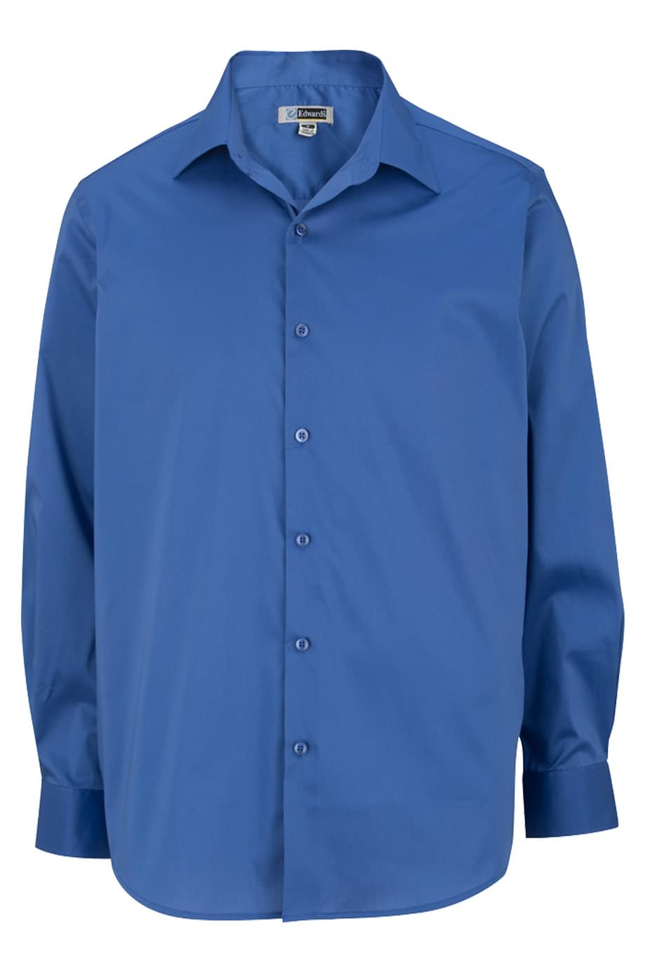 Stretch Broadcloth Long Sleeve Men's Shirt