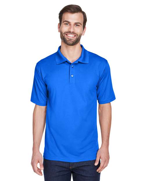 UltraClub Men's Cool & Dry Short Sleeve Mesh Piqué Polo