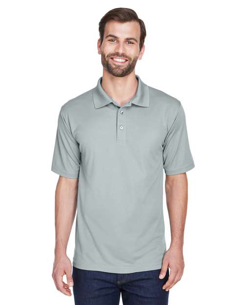 UltraClub Men's Cool & Dry Short Sleeve Mesh Piqué Polo