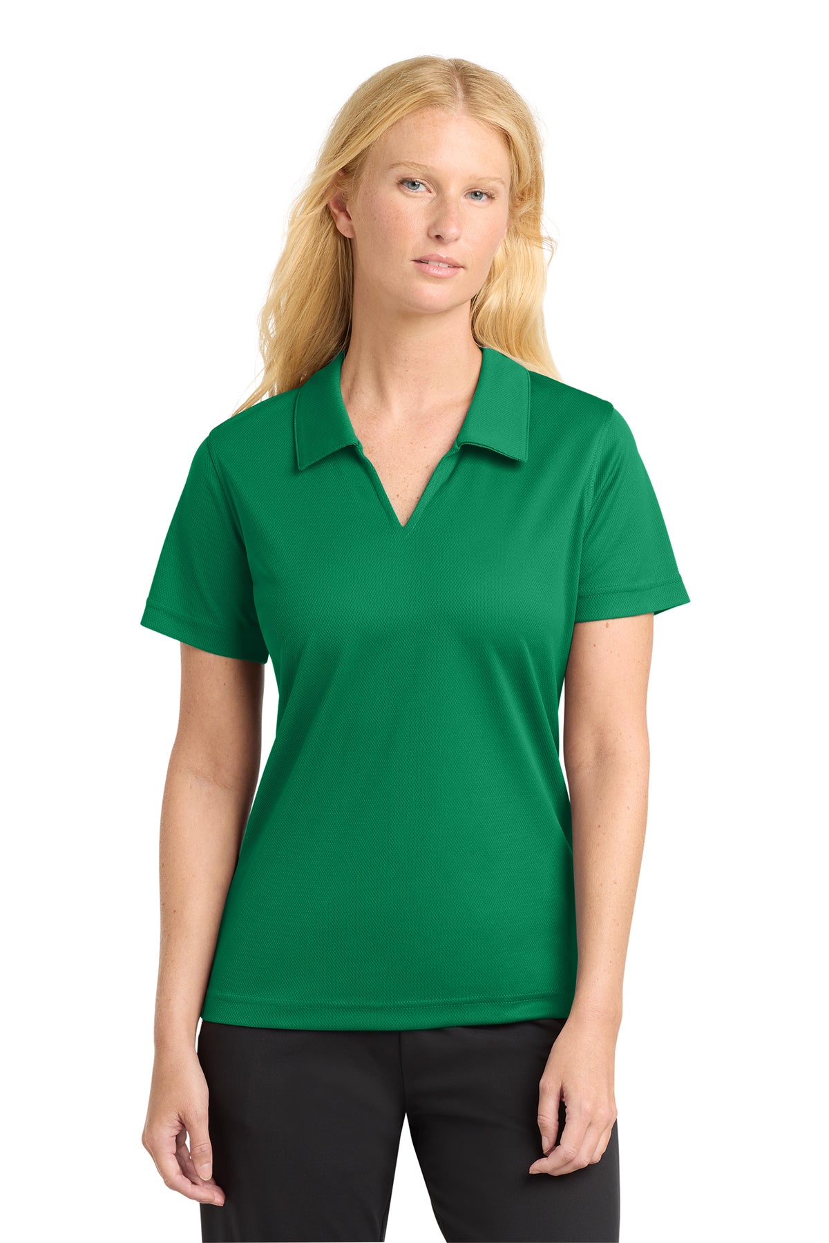 Sport-Tek® Ladies Dri-Mesh V-Neck Polo Shirt