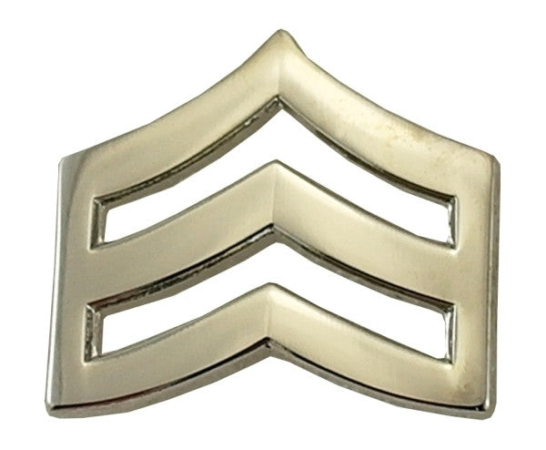 SGT Chevron, 2 Posts & Clutch Backs, Pairs, Mini-3/4" Wide