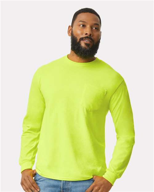 Gildan® Unisex Ultra Cotton® Long Sleeve Pocket T-Shirt