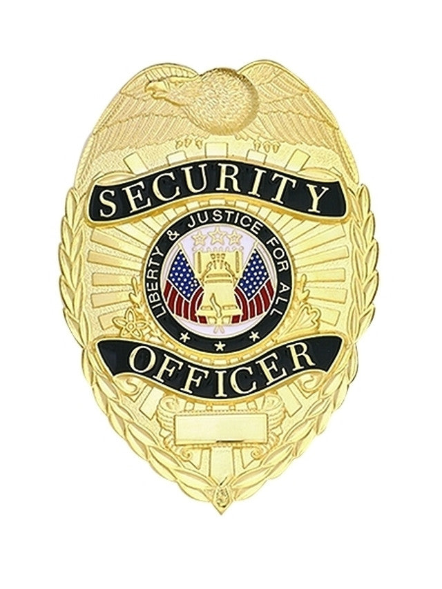 Metal Badge (Security Officer) 2-1/4x3-1/8"