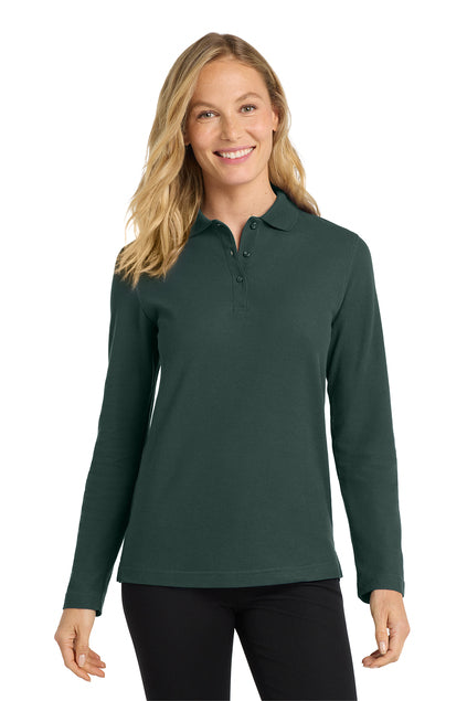 Port Authority® Women's Silk Touch™ Long Sleeve Polo