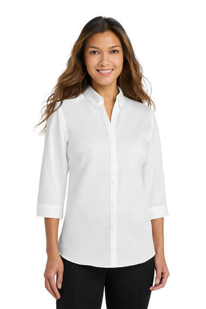Port Authority® Women's 3/4-Sleeve SuperPro™ Twill Shirt