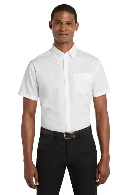 Port Authority® Short Sleeve Carefree Poplin Shirt