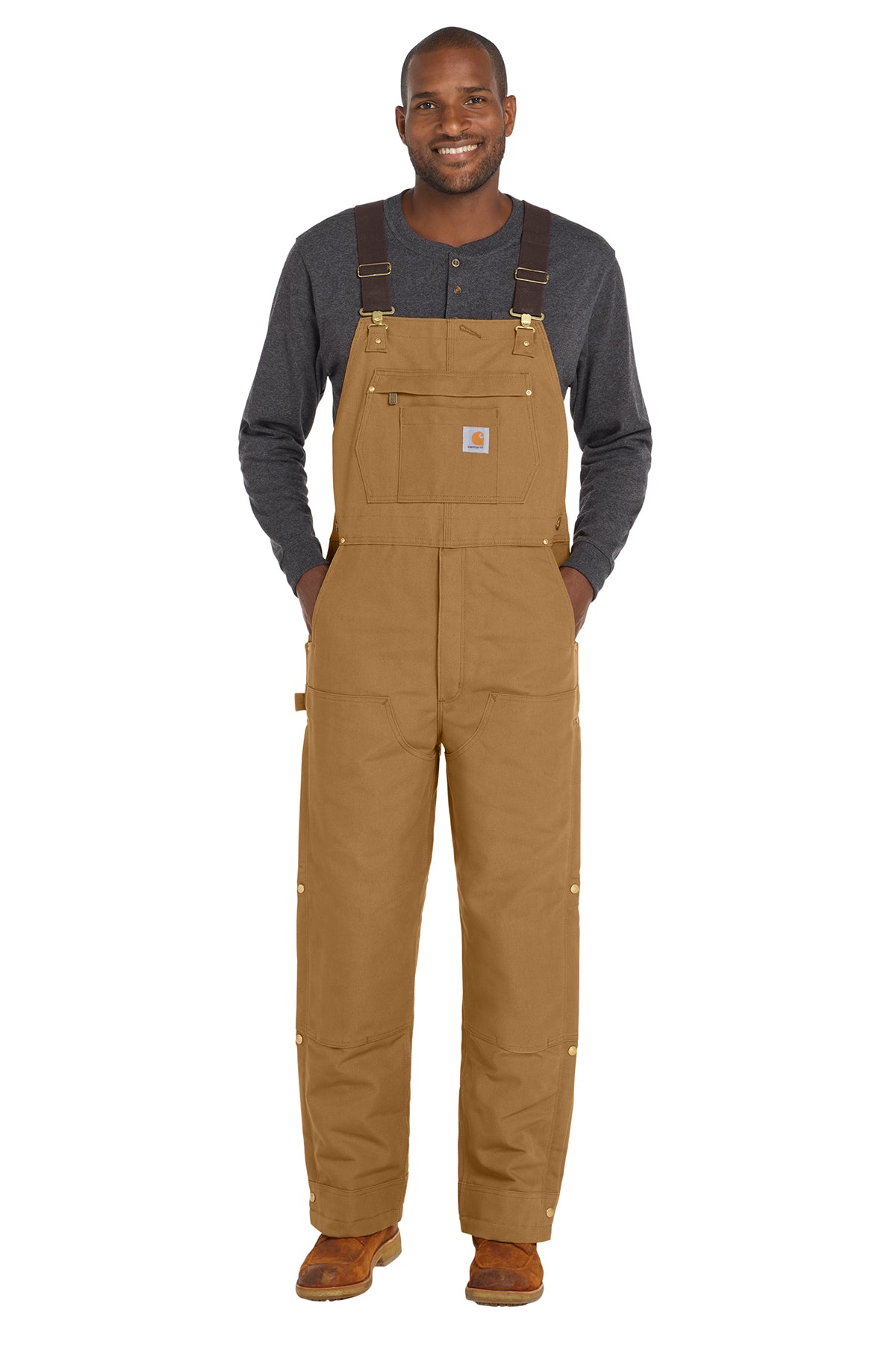 Carhartt® Tall Firm Duck Insulated Bib Overalls