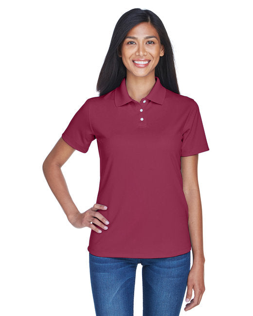 UltraClub Women's Cool & Dry Stain-Release Performance Polo