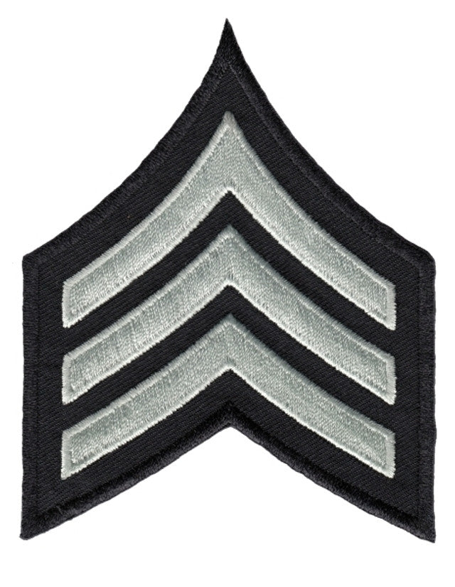 LAPD Rank Insignia - Sergeant I (Silver/Black)