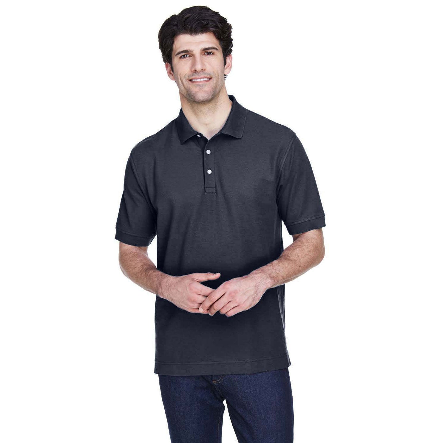 Devon & Jones Men's Pima Piqué Polo