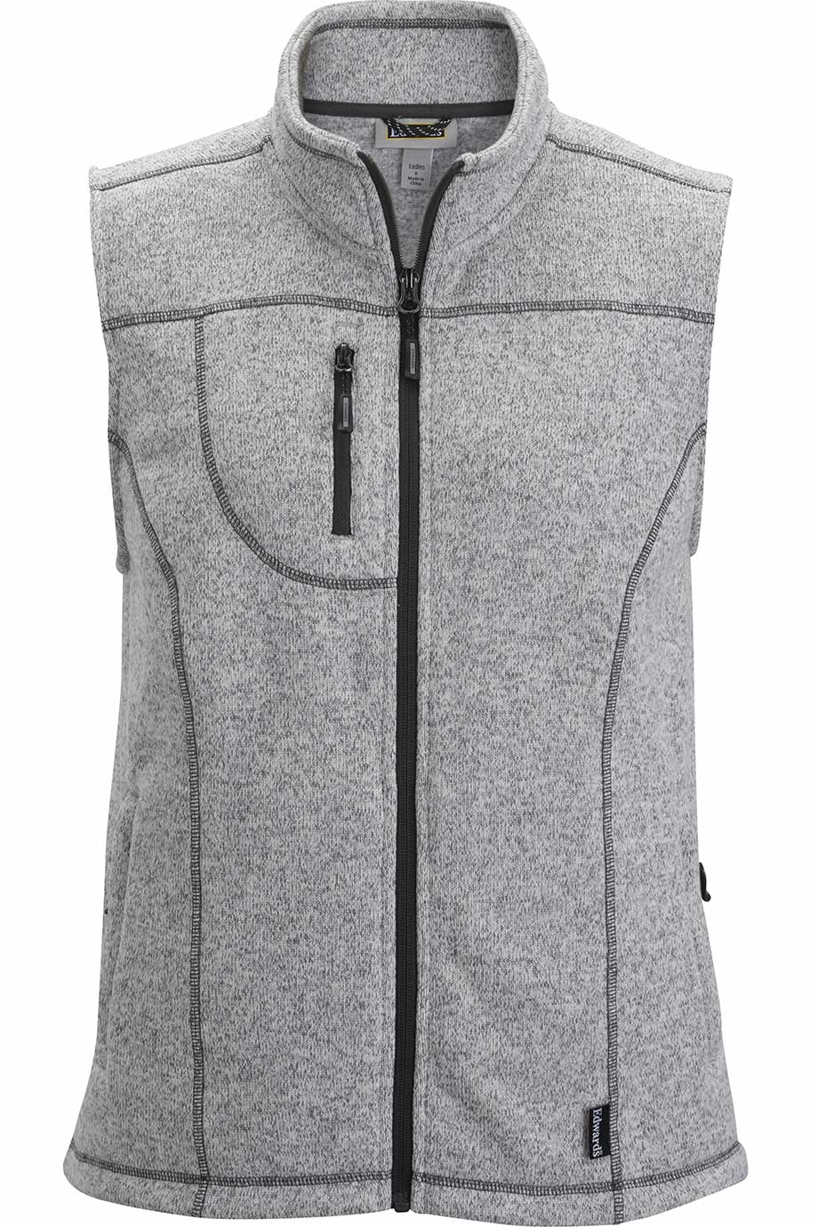 Women's Sweater Knit Fleece Vest With Pockets