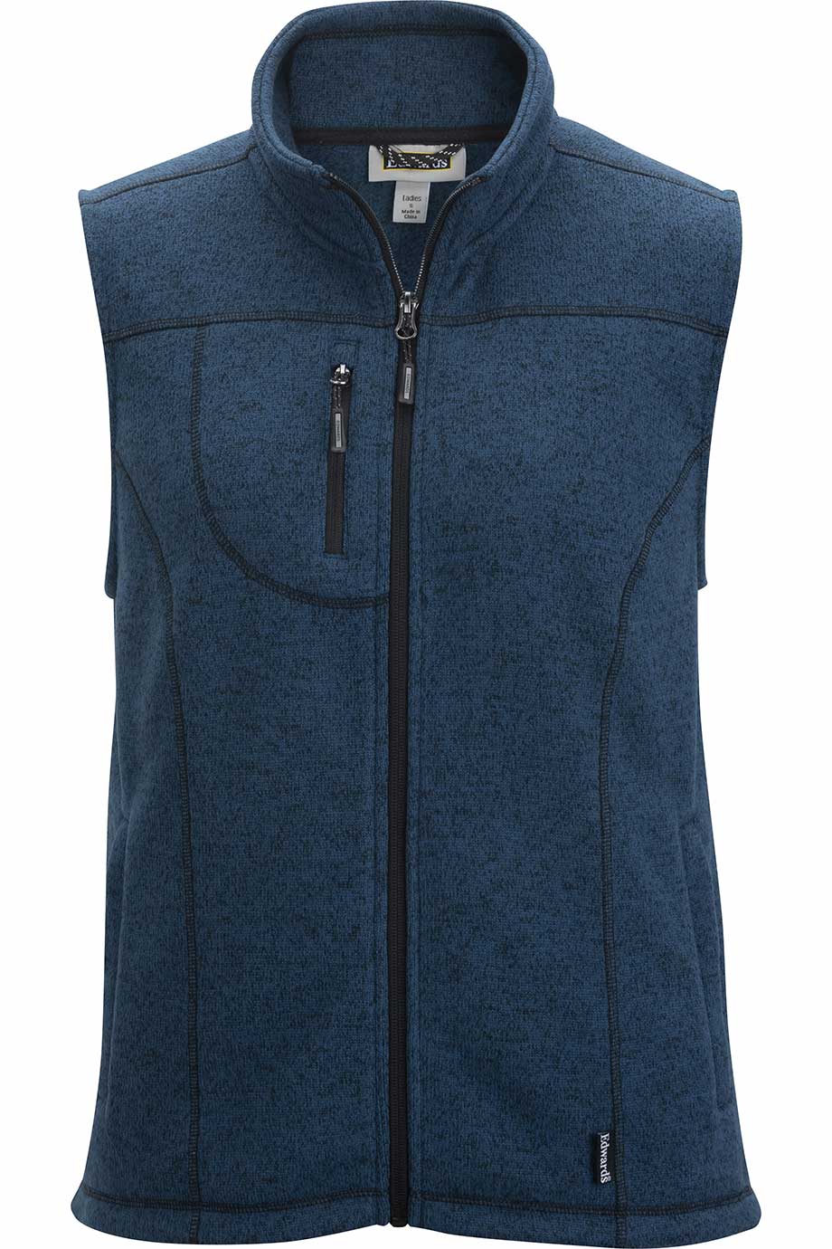 Women's Sweater Knit Fleece Vest With Pockets