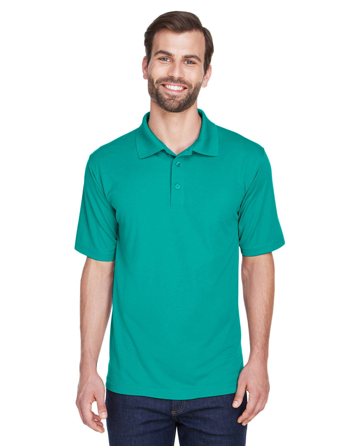 UltraClub Men's Cool & Dry Mesh Piqué Polo (Color: Light Colors)