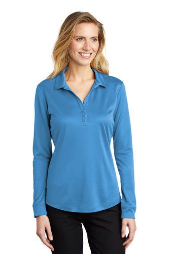 Port Authority® Women's Silk Touch™ Performance Long Sleeve Polo