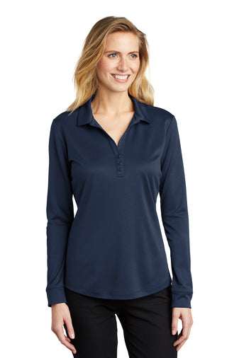 Port Authority® Women's Silk Touch™ Performance Long Sleeve Polo