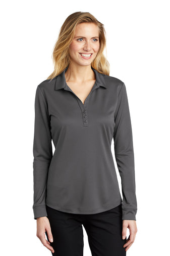 Port Authority® Women's Silk Touch™ Performance Long Sleeve Polo