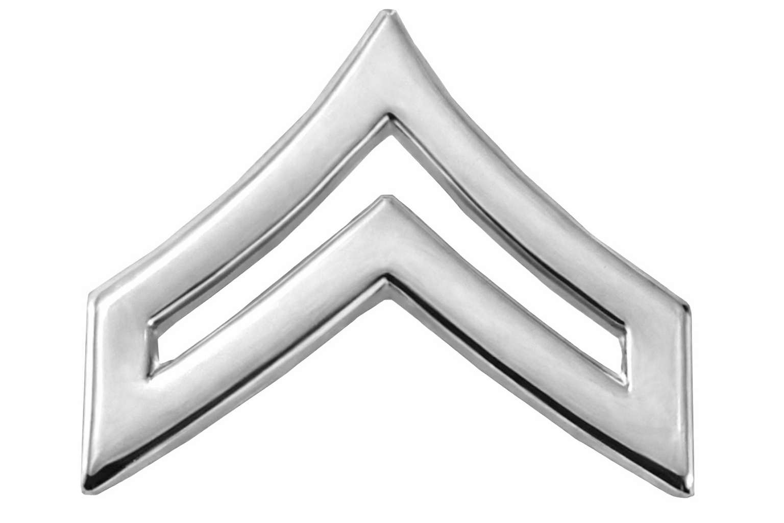 CPL Chevrons, Tall/Pointy, 2 Posts & Clutch Backs, Pairs, Pointy-3/4" Wide
