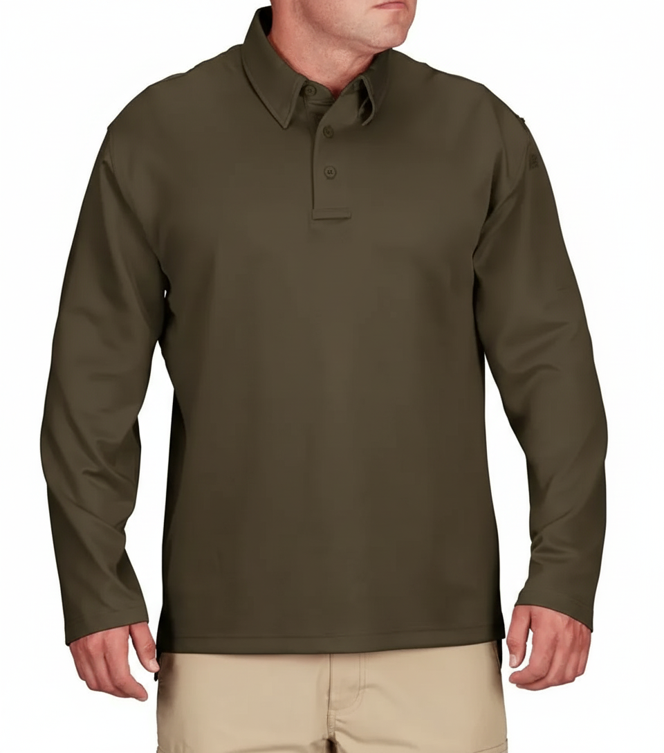 I.C.E.® Men’s Performance Polo – Long Sleeve (Color: Multiple)