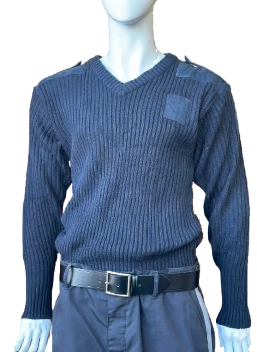V-Neck Acrylic Commando Sweater