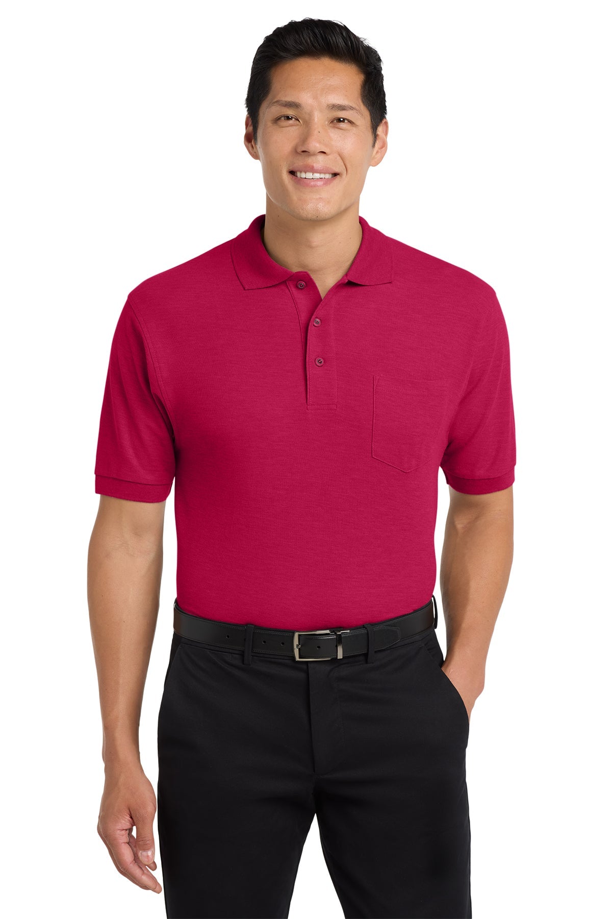 Port Authority® Silk Touch™ Polo with Pocket