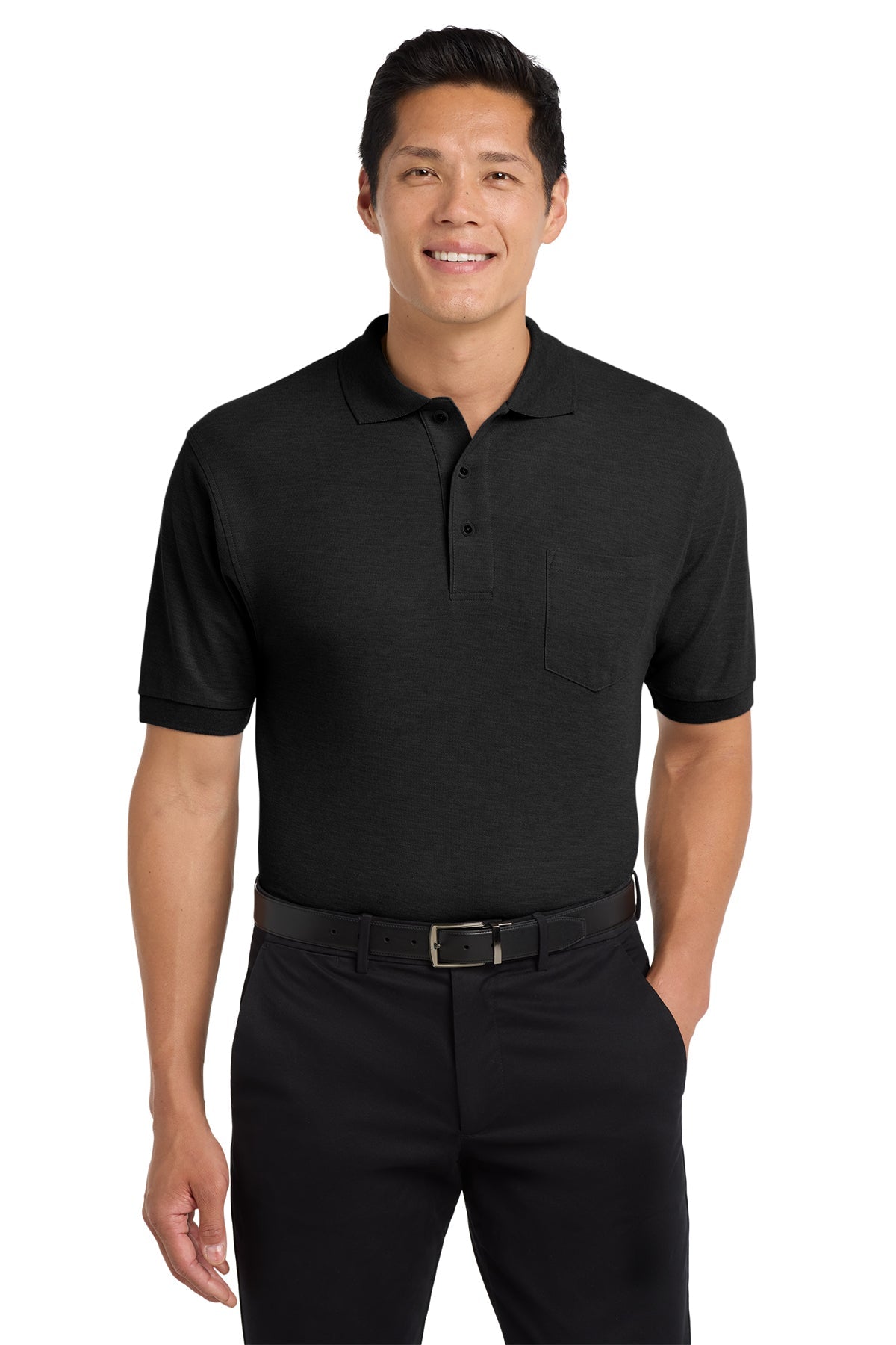 Port Authority® Silk Touch™ Polo with Pocket