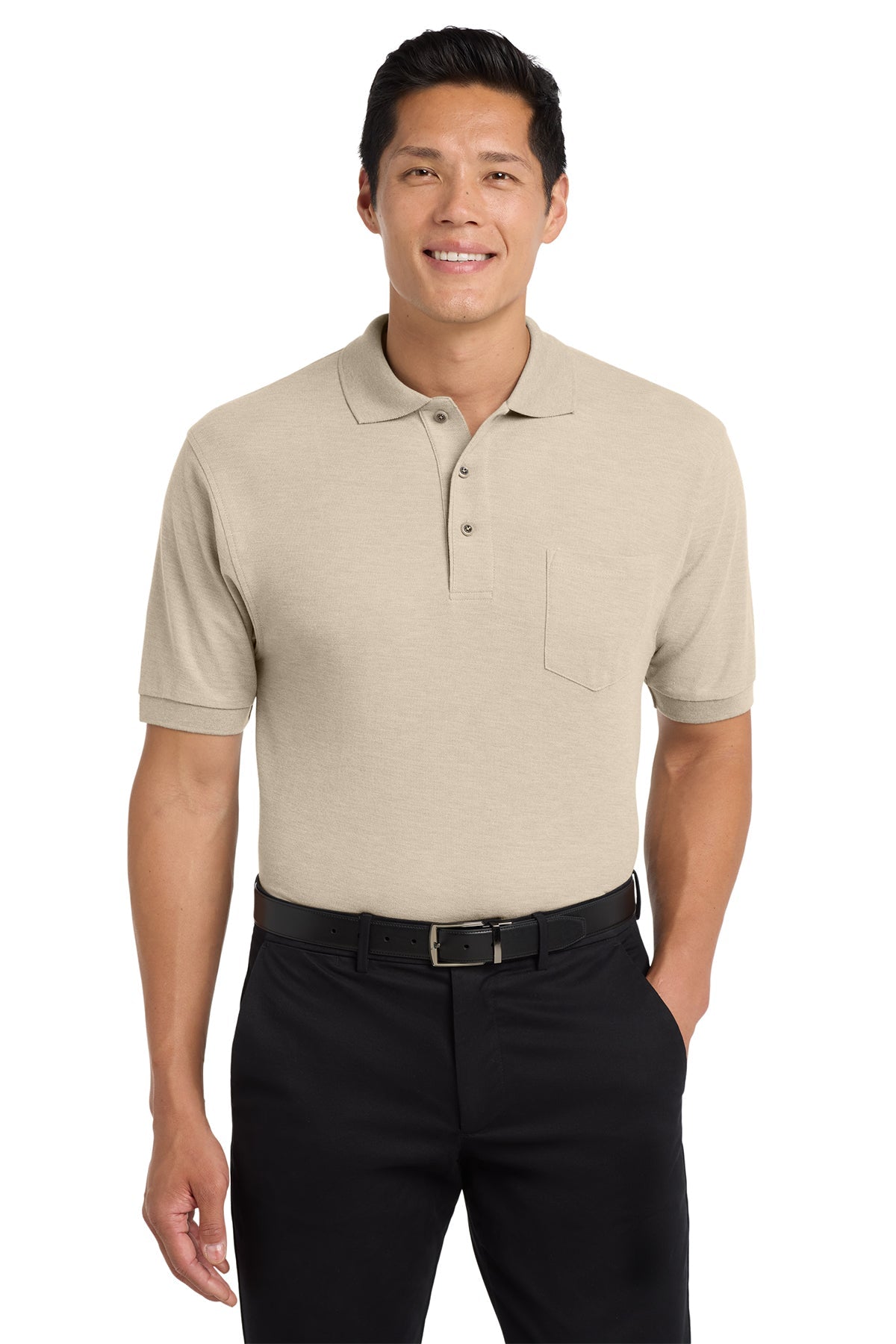 Port Authority® Silk Touch™ Polo with Pocket