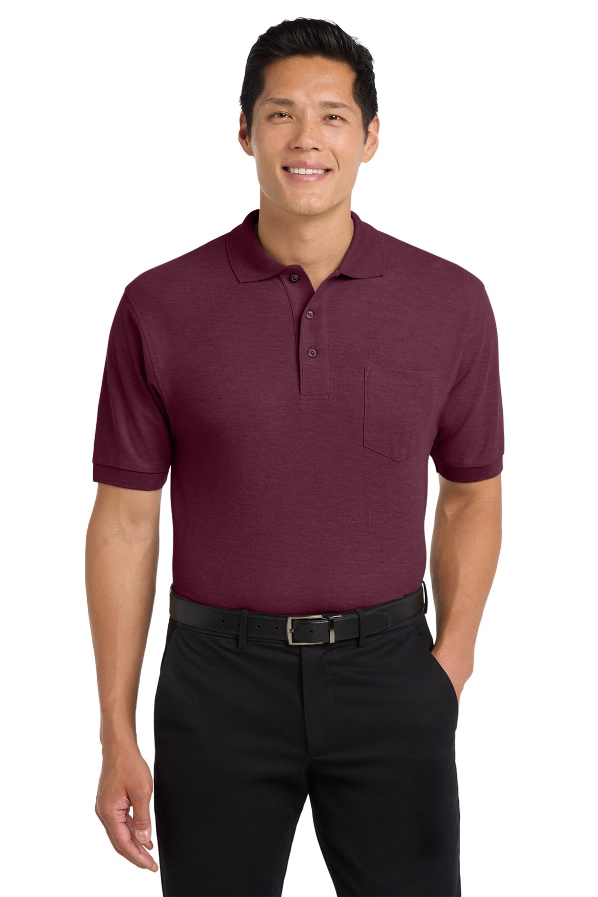 Port Authority® Silk Touch™ Polo with Pocket