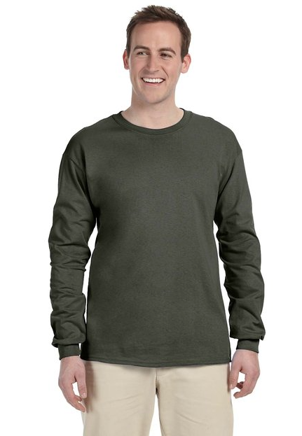 Gildan® Unisex Ultra Cotton® Long Sleeve T-Shirt (Color: Multiple)