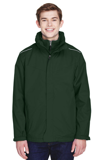 Core365 Men's Region 3-in-1 Jacket with Fleece Liner