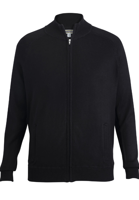 Full-Zip Sweater Jacket with Pockets