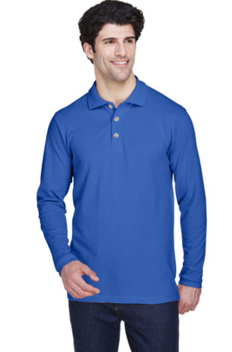 UltraClub Classic Long Sleeve Polo