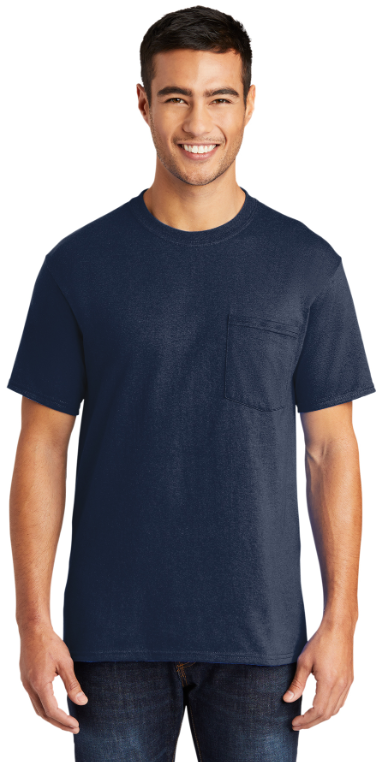 Port & Co™ Core Blend Pocket Tee (Color: Multiple)