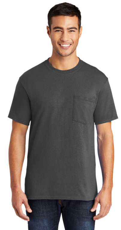 Port & Co™ Core Blend Pocket Tee (Color: Multiple)