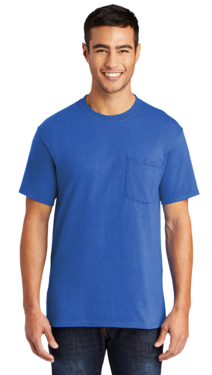 Port & Co™ Core Blend Pocket Tee (Color: Multiple)