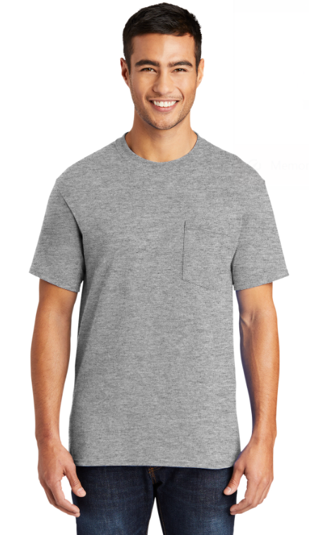 Port & Co™ Core Blend Pocket Tee (Color: Multiple)