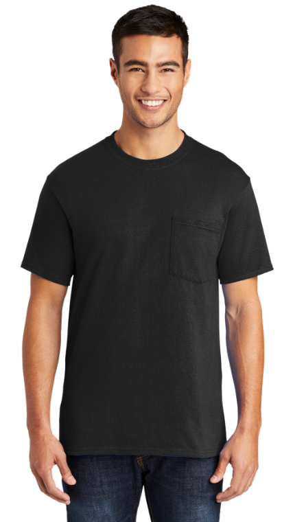 Port & Co™ Core Blend Pocket Tee (Color: Multiple)