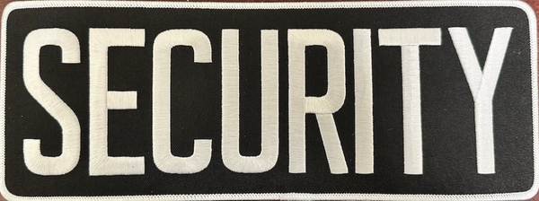 Patch (Security) Reflective White on Black