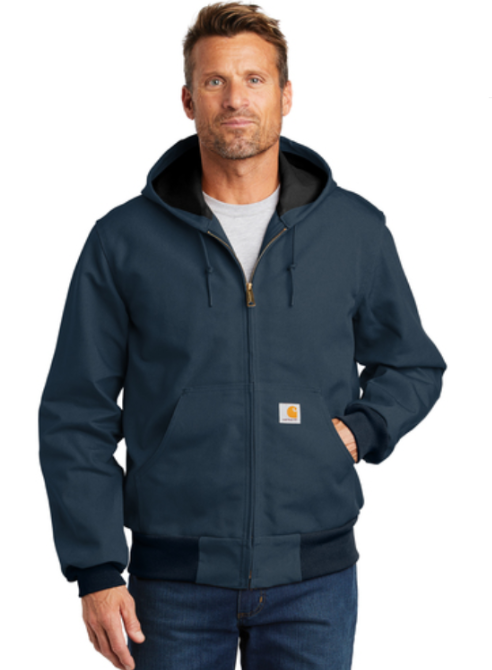 Men's Thermal-Lined Duck Active Jacket - Black main image 1