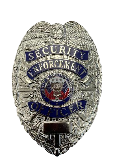 Metal Badge (Security Enforcement Officer) 3" x 2 1/4"
