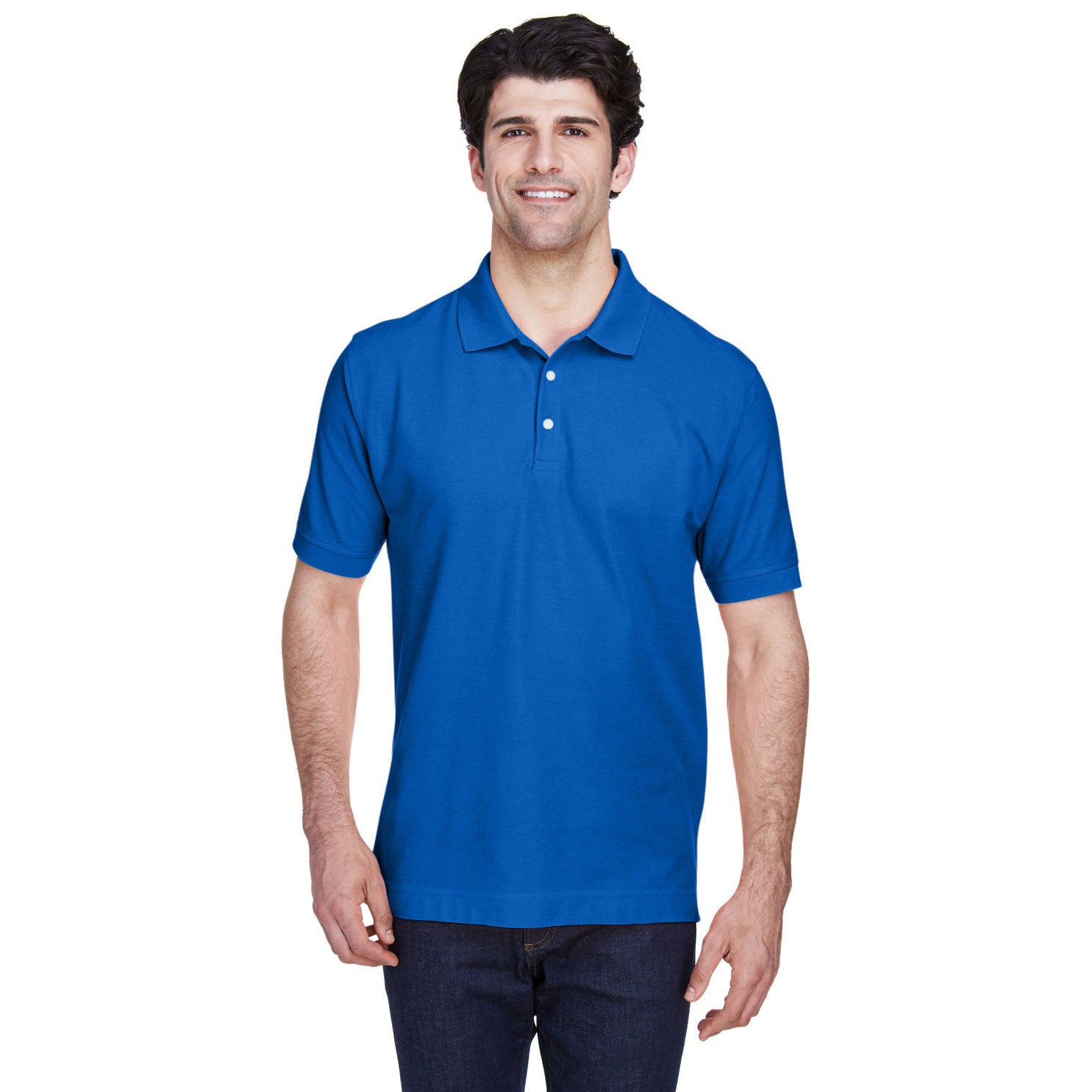 Devon & Jones Men's Pima Piqué Polo