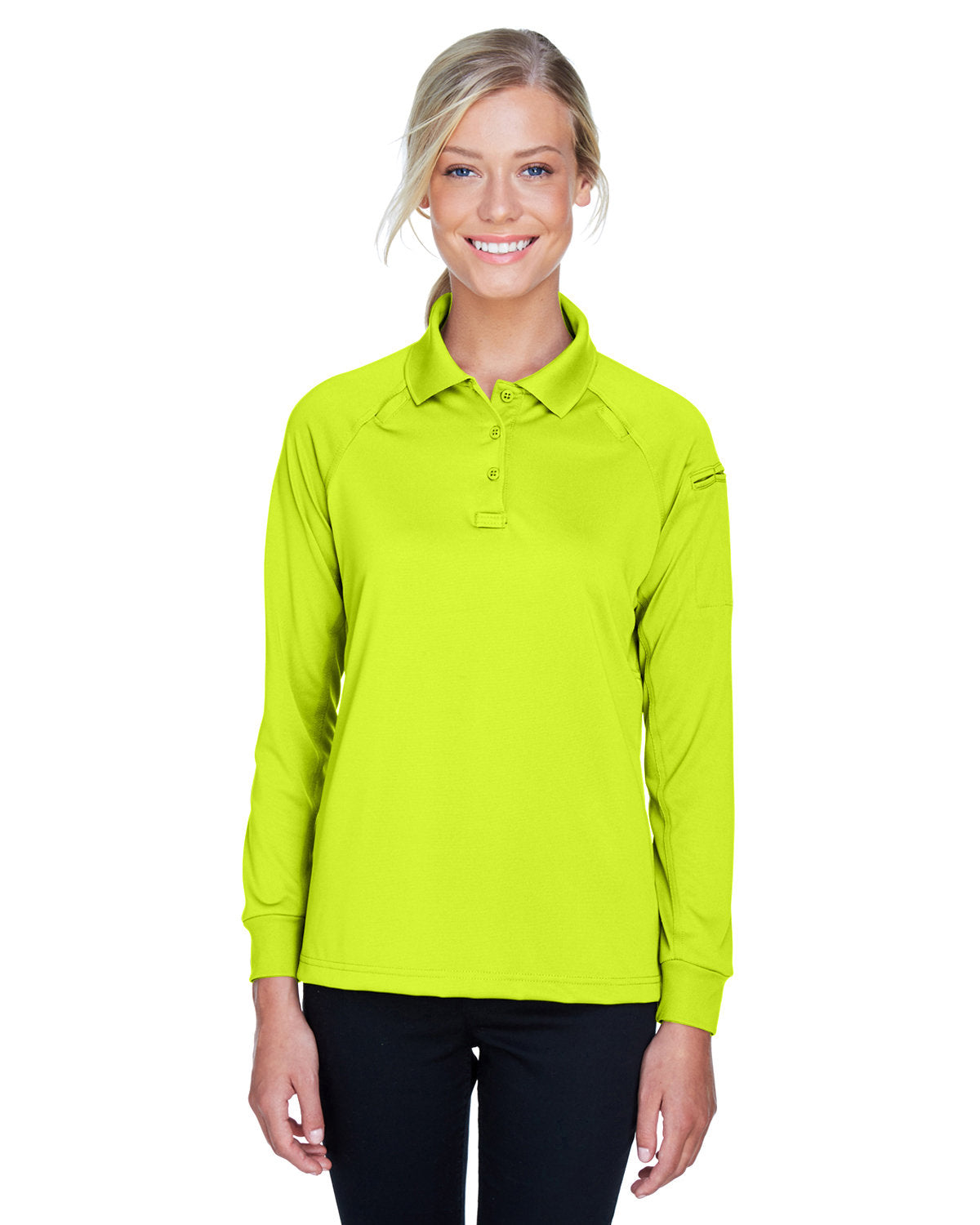 Harriton Women's Advantage Long Sleeve Tactical Polo