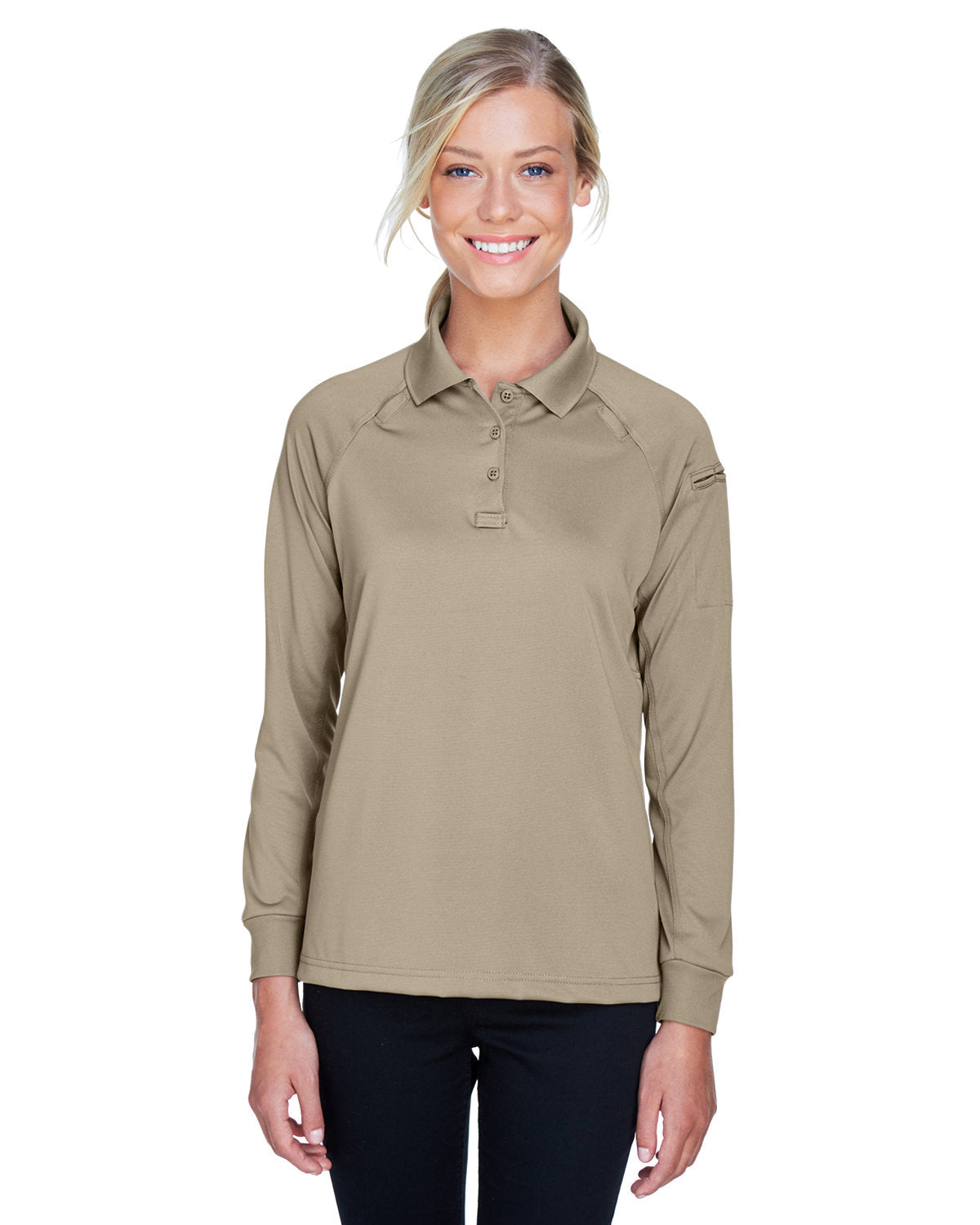Harriton Women's Advantage Long Sleeve Tactical Polo