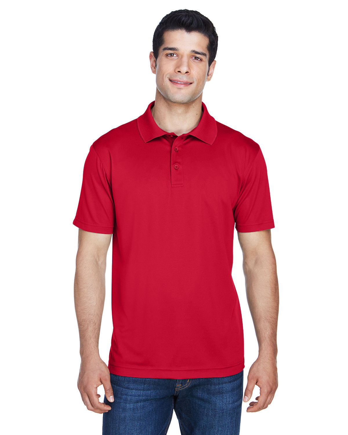 Harriton Men's Polyester Jersey Polo