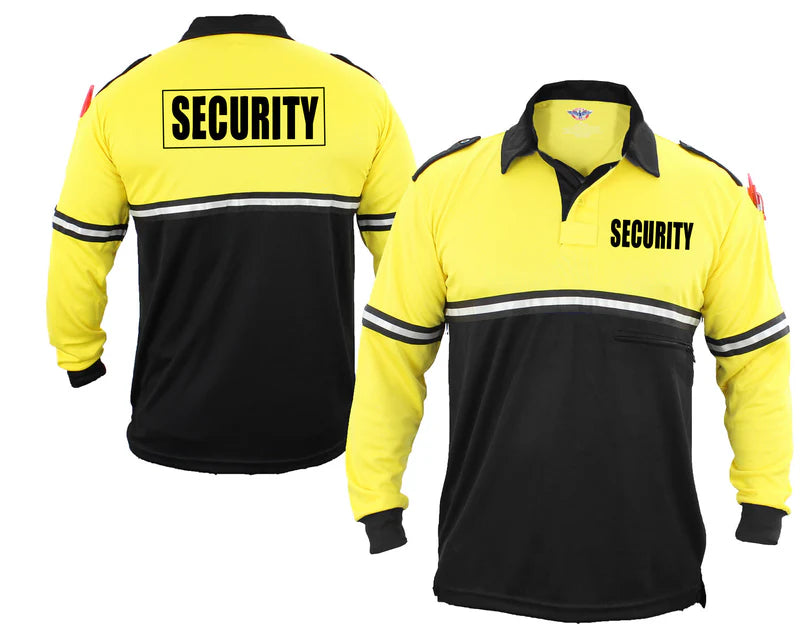 First Class Two Tone With Zipper Pocket Long Sleeve W/ Security ID on Front and Back