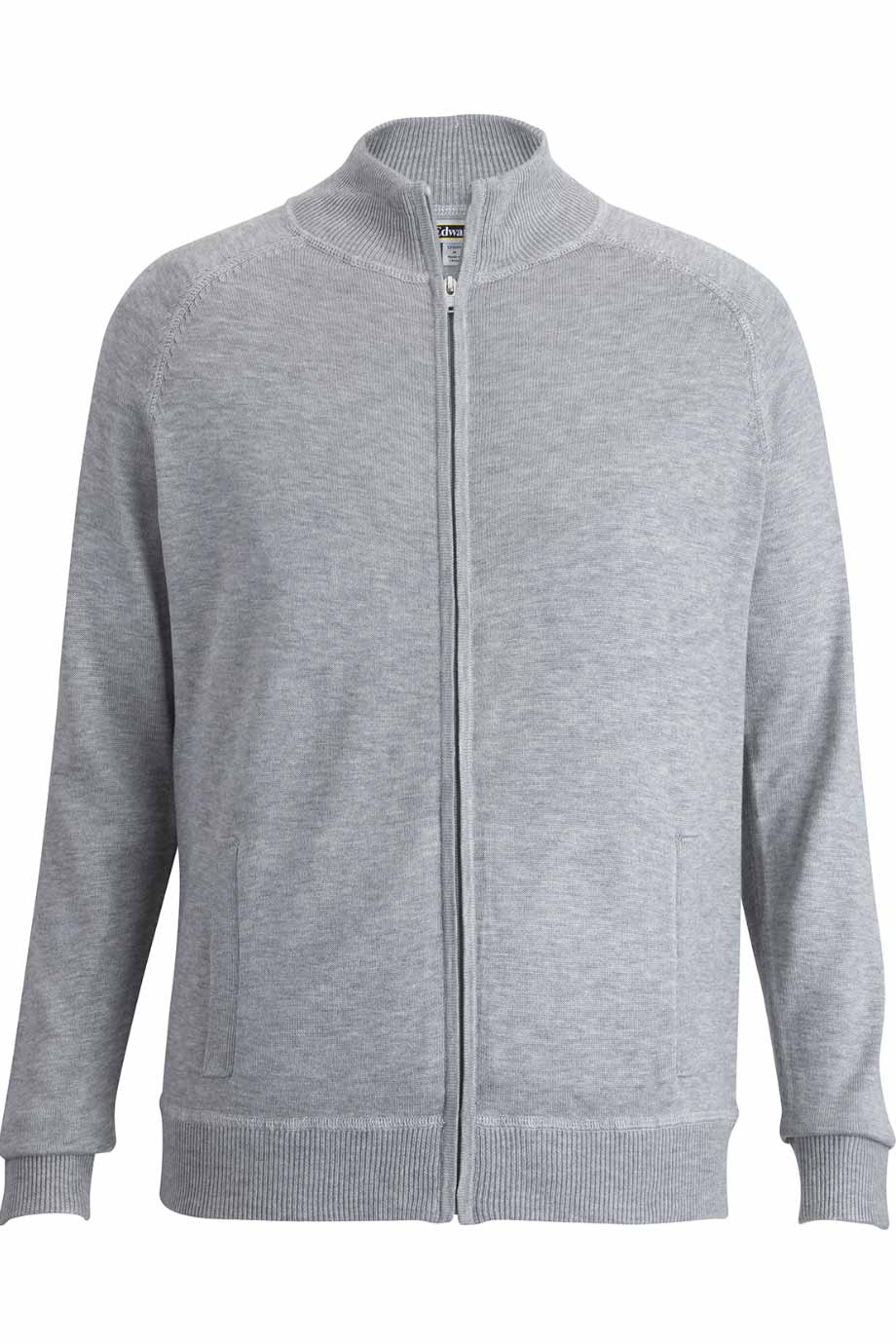 Full-Zip Sweater Jacket with Pockets
