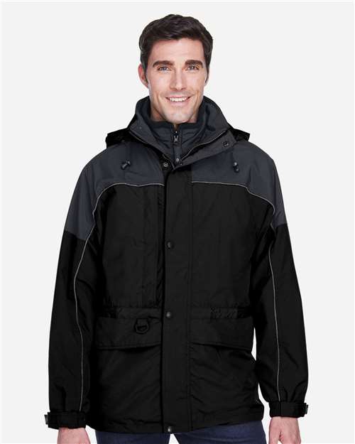 North End Men's 3-in-1 Two-Tone Parka