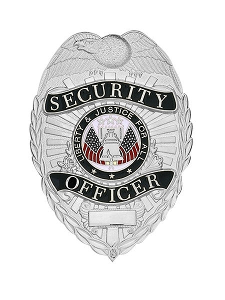 Metal Badge (Security Officer) 2-1/4x3-1/8"