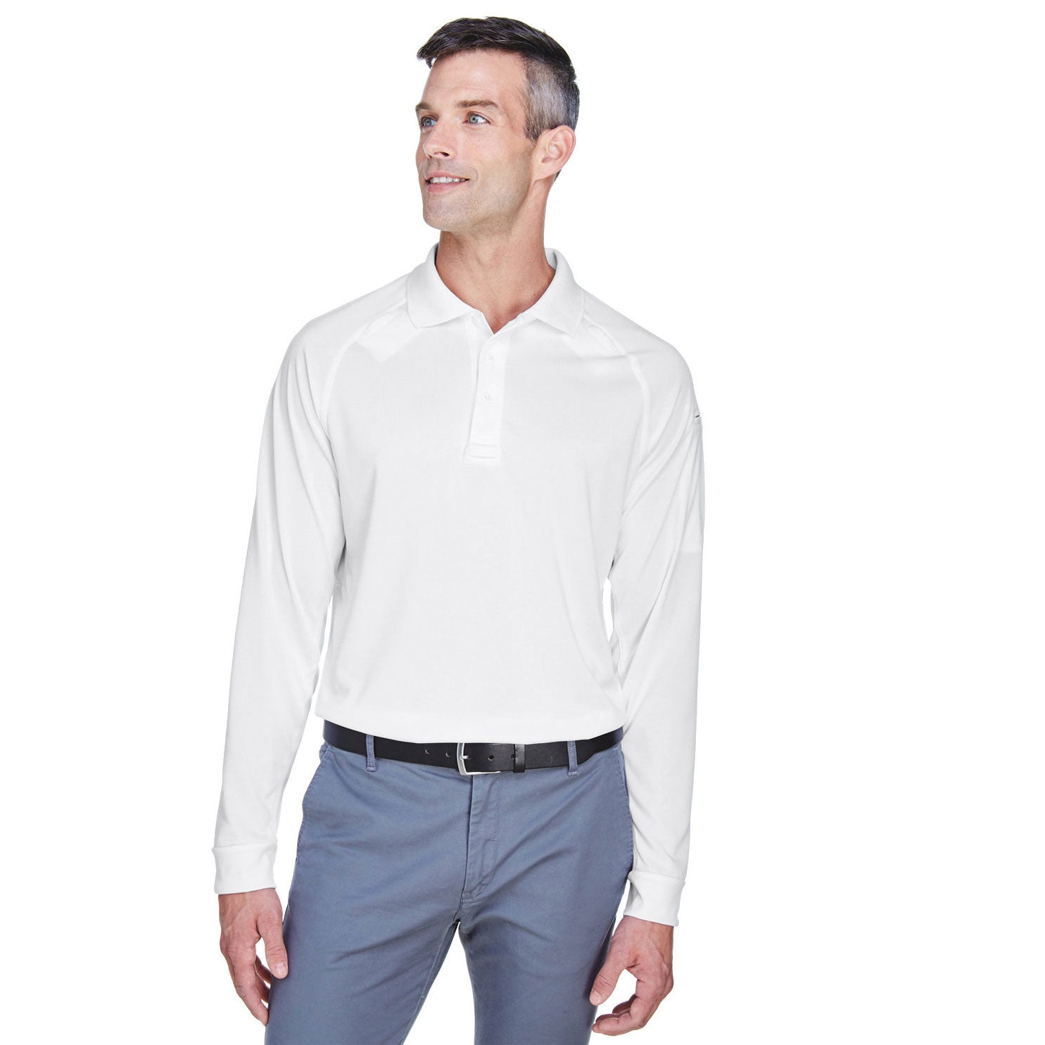 Harriton Men's Advantage Long Sleeve Tactical Polo